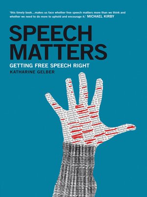 cover image of Speech Matters